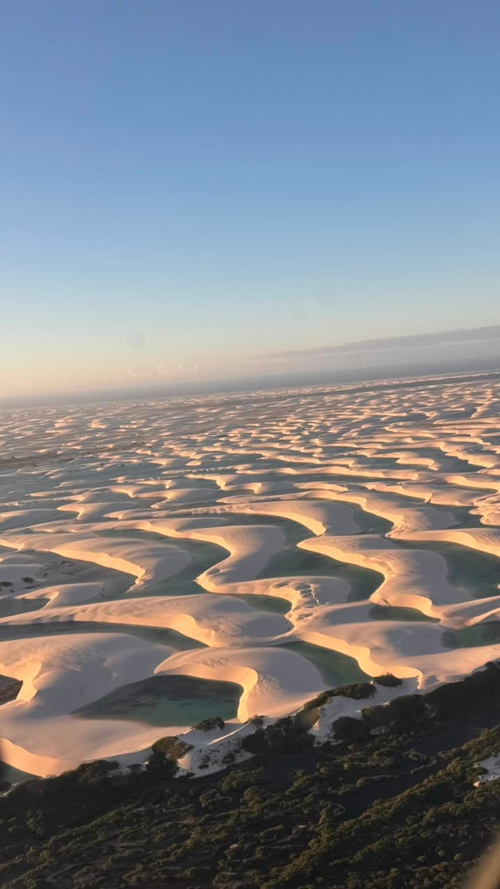 Entardecer nos Lençóis Maranhenses